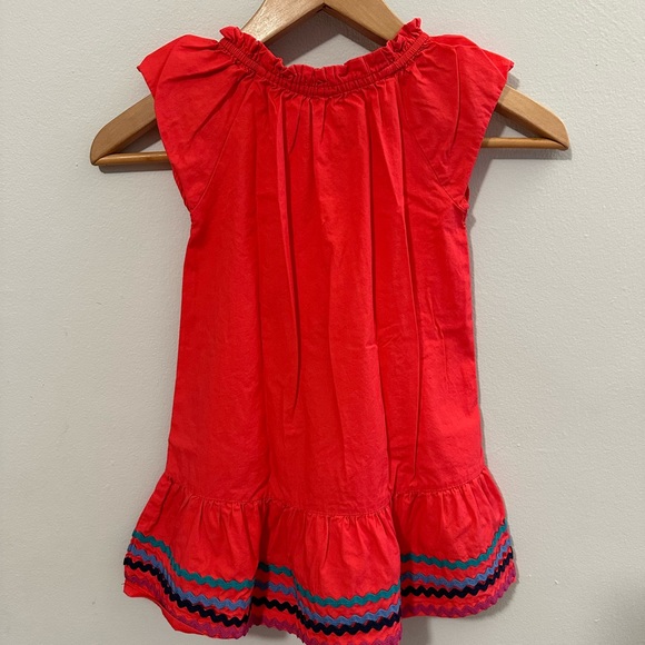 Tea Collection girls red dress size 4 - Picture 2 of 2